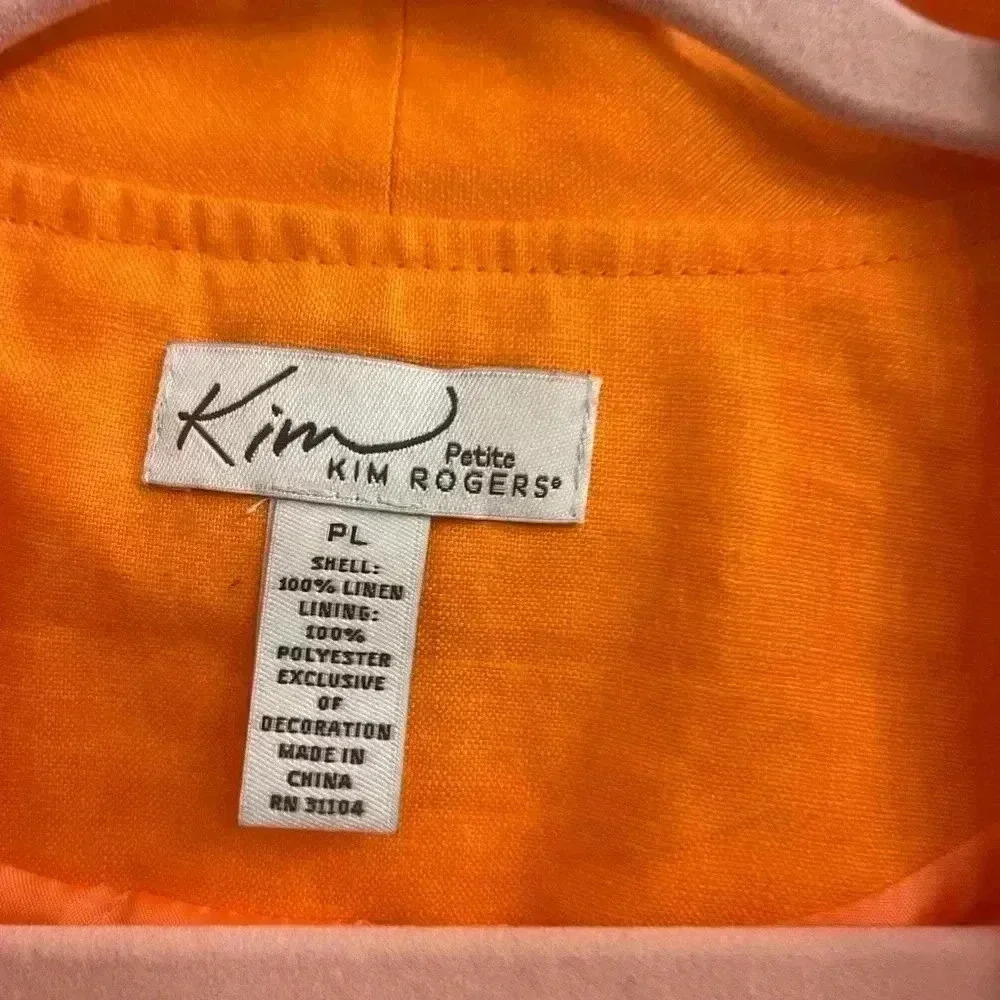 Peach Colored 3/4 Sleeve Jacket by Kim Roger’s - Picture 4 of 6